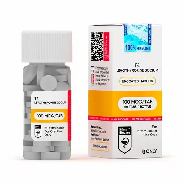 T4 (Levothyroxine Sodium) Hilma 100mcg, 50tab https://sterohub.com/shop/22/T4-Hilma.jpg