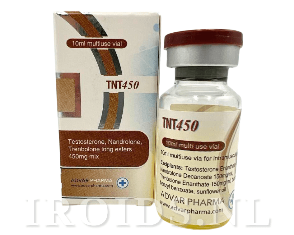 Advar Pharma TNT 450 10ml (450mg) vial https://sterohub.com/shop/28/Advar_Pharma_TNT_450_10ml_450mg_vial_65efba0ec6.png