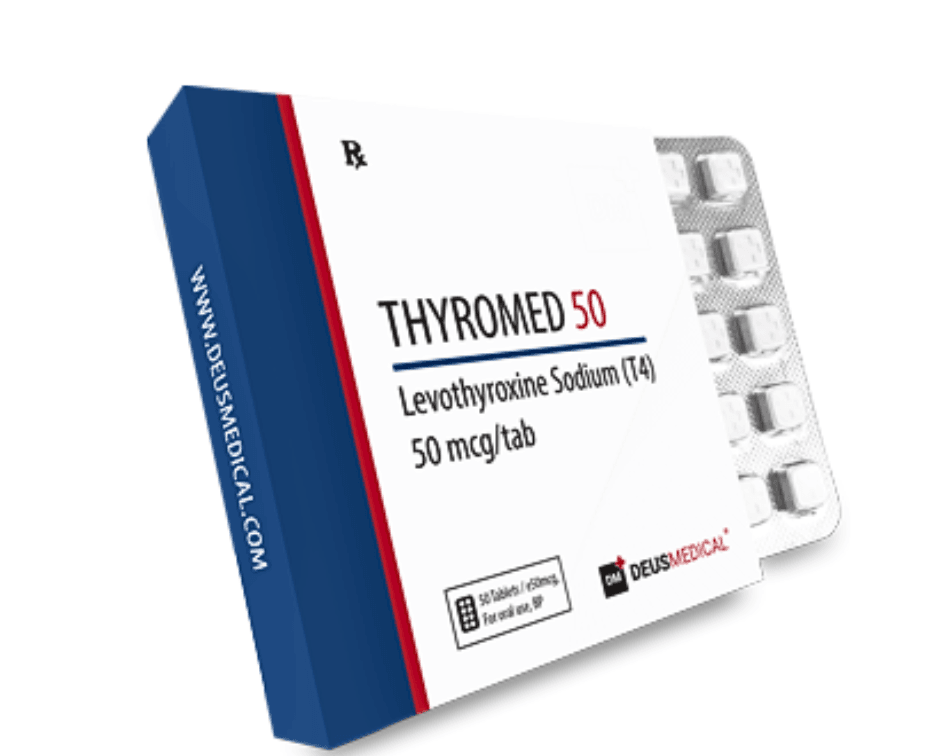 Deus Medical THYROMED (Levothyroxine Sodium (T4)) 50mcg/50 tabs https://sterohub.com/shop/28/Deus_Medical_THYROMED_Levothyroxine_Sodium_T4_50mcg_50_tabs_f9e4a1e4f8.png